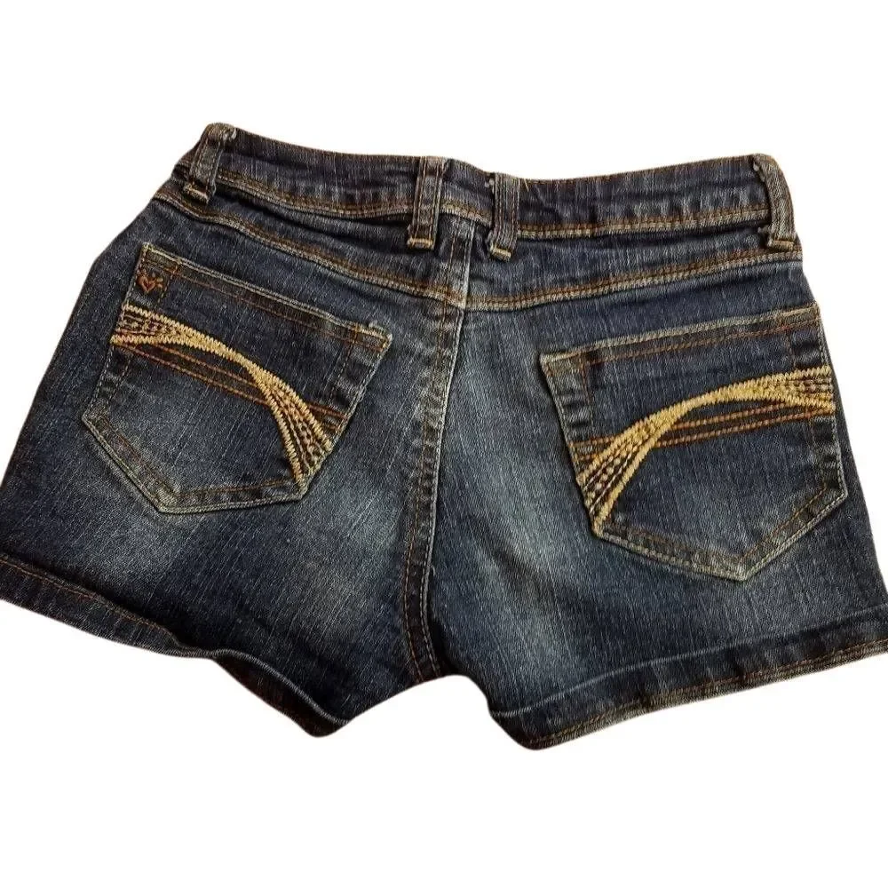 Justice denim shorts 8
